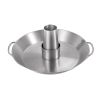 12.4-Inch Stainless Steel Vertical Chicken Roaster Pan with Upright Rack