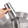 12.4-Inch Stainless Steel Vertical Chicken Roaster Pan with Upright Rack