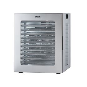 Food Dehydrator Machine, 12 Stainless Steel Trays, 850W Electric Food Dryer with Adjustable Temperature & 24-Hour Timer, Freeze Dryer for Jerky, Meat