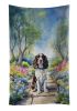 English Springer Spaniel Spring Path Kitchen Towel Dish Cloths Guest Hand Towel Decorative Bathroom Towel for Face,Tea, Dishcloth, Kitchen and Bath