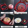 Apple Slicer Corer, Stainless Steel Upgrade 12 Sharp Apple Slicer Large, Ergonomic Plastic Handle Non-slip And Easy To Hold