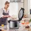 VEVOR Commercial Rice Cooker, 60-Cup Rice Cooker, 13.74 Qt / 13 Liter Large Rice Cooker and Warmer with Nonstick Inner Pot
