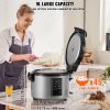 VEVOR Commercial Rice Cooker, 45-Cup Rice Cooker, 9.51 Qt / 9 Liter Large Rice Cooker and Warmer with Nonstick Inner Pot