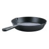 10.5" Round Non-Stick Pre-Seasoned Cast Iron Skillet Black