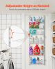 Over the Door Pantry Organizer, 6-Tier Pantry Organization and Storage, Heavy-Duty Steel Hanging Spice Rack, Adjustable Wall Seasoning Shelves