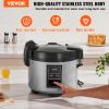 VEVOR Commercial Rice Cooker, 60-Cup Rice Cooker, 13.74 Qt / 13 Liter Large Rice Cooker and Warmer with Nonstick Inner Pot