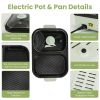 Electric Hot Pot and Grill 2-in-1 Combo, Independent Heating Control, Non-Stick Coating, Fast Even Heating, Overheat Protection