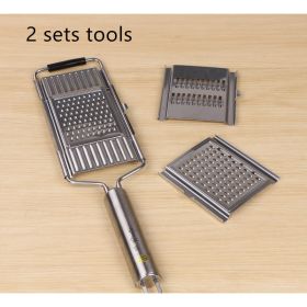 Stainless Steel Grater, Vegetable And Fruit Slicer, Peeler (Option: 2 sets tools)